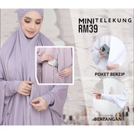 RAMADAN STATE Telekung mini telekung umrah  BERTANGAN  ZIP POCKET)