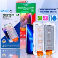 Quick Fit Tempered Glass Oppo a76 a96 reno 15 pro 7z 8z 8t a5s a12 f11 a91 3 5 a94 6 7 12f 11f a53