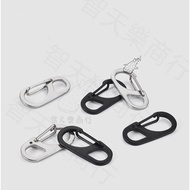 Mini Spring Buckle Keychain Hook Mountaineering Backpack Small Object Camping Elastic Rope Ring d-Ri