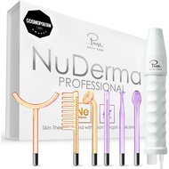 NuDerma Professional Skin Therapy Wand - Portable Skin Therapy Machine with 6 Neon & Argon Wands – B