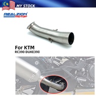 REALZIONMOTOR For Ktm Duke Rc 390 250 Duke390 Rc390 Motorcycle Exhaust Modified Middle Link Pipe 51m