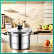 【Fast Delivery】One-Handled Pot with Strainer Drain Shelf Lid Pasta Cooking Pot Multipurpose Deep Fry