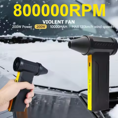 Super 800000RPM big wind 60M/S Mini Turbo Fan 10000MAH Handheld Brushless Motor Generation Blower in