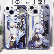 Case Cover for Infinix Smart 8 7 Tecno Camon 20 POVA 5 4 Pro 2 3 Itel S23 POP 6 5 Lite Zero 2023 5G Spack GO 2024 Genshin Impact Ganyu Kamisato Ayaka Ayato Soft Clear Phone Casing