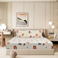 Bộ ga giường áo gối Stefani ST200047 - Bộ drap cotton 1m2 1m4 1m6 1m8 x dài 2m (Không kèm mền)