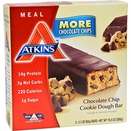 [USA]_Diet Aids 2Pack! Atkins Advantage Bar Chocolate Chip Cookie Dough - 5 Bars