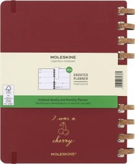 MOLESKINE - Moleskine 2024- 2027無日期 軟木裝 12個月 XL型 硬皮手帳 Crush Cherry 碎櫻桃色 (19 x 25 CM)