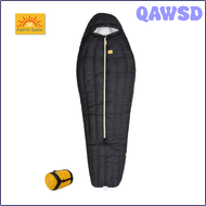 QAWSD Camping Sleeping Bag 800 puffs 10D Waterproof White Goose Down Ultralight Thickened Sleeping B
