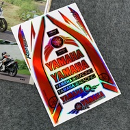 For YAMAHA NMAX V2 V1 XMAX 300 Aerox 155 R3 MT15 Yamaha Logo Emblem Laser Rainbow Sticker Motorcycle Motor Bike Scooter Accessories Decal Decor Body Fuel Tank Helmet Windshield Side Mirror Suspension Mudflap