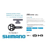 Shimano Deore Crank FC-M6100-1 - Mountain Bike Crank Set 1x12 Speed - Without BB / 170MM - 32T