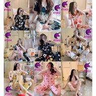 Unicorn Clothing Fashion Korean Cotton Pajama Short Sleeve With Long Pants Sleepwear For Women hHnrA