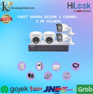 PAKET KAMERA CCTV 4 CHANNEL HILOOK COLORVU