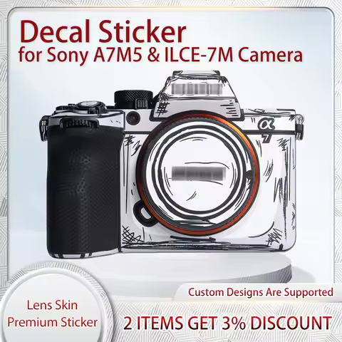 For Sony ILCE-7M5 A7M5 Camera Skin Decal Cover Film A7MV Skin Wrap Covered Alpha 7 V Skin Protective
