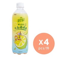 碧泉 - 單叢茶葉(鴨屎香)有氣檸檬茶飲品 500 毫升 x 4