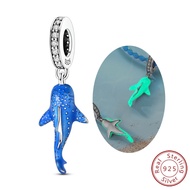 Original 925 Silver Charms Beads Pendent Dolphin Golden Elephant Butterfly XO Charm Fit Bracelet Ban