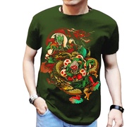 KAOS ATASAN DISTRO PRIA DEWASA DRAGON RAIJIN FUJIN BAJU PRIA BANDUNG KEREN TERBARU JUMBO