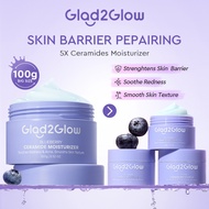 Glad2Glow Blueberry Repair Ceramide Moisturizer （30g）Skincare Day Cream Night Cream Skin Barrier Fac