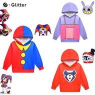 Anime The Amazing Digital Circus Costume for Kids Boy Girl Jacket Hoodies  Mask Halloween Cartoon Character Birthday Clothing Gift OOTD Outfit