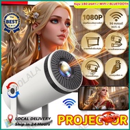 [ส่งจากไทย+จัดส่งฟรี]HY300 โปรเจคเตอร์ 1080P FHD mini projector 4K Projector ที่ใช้ระบบ Android 12.0