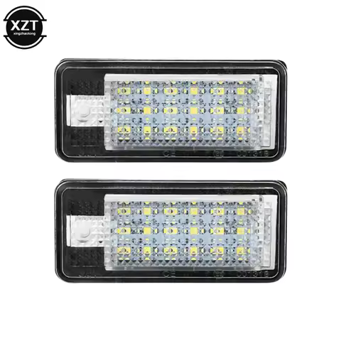 2pcs For Audi 18 LED License Number Plate Light Lamp For Audi A3 S3 A4 S4 B6 A6 S6 A8 S8 Q7 Car Lamp