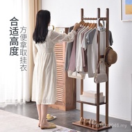 Hanger Shelf Shelf Solid Wood Simple Storage Hanger Clothes Modern Shelf Coat Rack Floor Bedroom Q4X