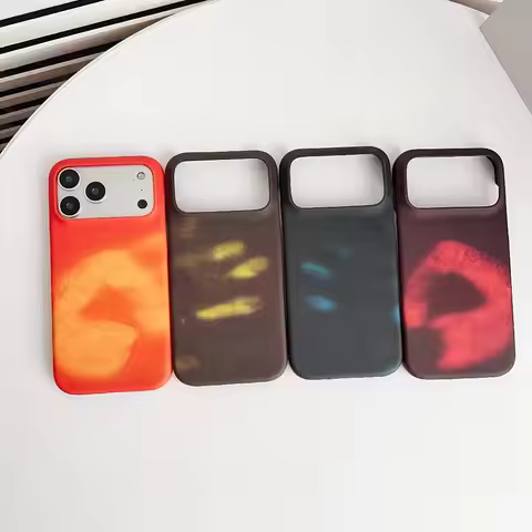 Thermal Sensor Color Change Phone Case for iPhone 17 Pro Max Air 17ProMax 17Pro Cover Magical Physic