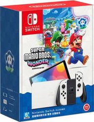 ★萊盛小拳王★NS Nintendo Switch OLED 款式台灣專用機《超級瑪利歐兄弟 驚奇》同梱組