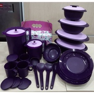 ROYAL PURPLE SERVEWARE TUPPERWARE (SET PINGGAN MANGKUK RAYA) MURAH