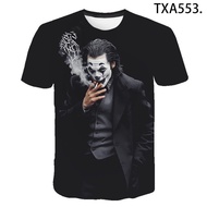 Hot selling men's T-shirts 3D Joker Short Sleeve Fun T-shirt Top and T-shirt Joker 3D Print T-shirt 