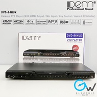DENN DVD-94HUK KARAOKE DVD PLAYER (WITH MIC INPUT &amp; KEY CONTROL) FREE HDMI Cable