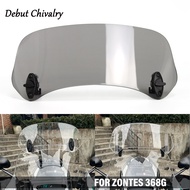 Motorcycle windshield For ZONTES 368G G368 368G windshield height adjustable small windshield fairin