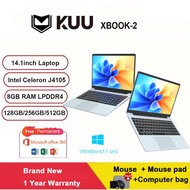 KUU XBOOK-2 14.1'' Laptop 8GB RAM 512GB SSD 11th Gen Intel J4105 Windows 11 Pro