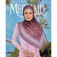 BAWAL HANAMI MERMAID, BAWAL HUMAYRA  BY HANAMI HIJAB READY STOK BIDANG 45