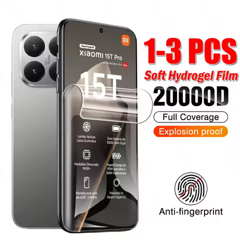 1-3Pcs Full Glue Hydrogel Film For Xiaomi 15T Pro Screen Protector Not Glass Xiaomi15T Xiaomi15TPro 