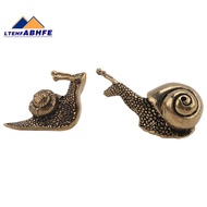 2Pcs Snail Decor Figurine Brass Snail with Decor Effect the Meaning of the Snail Walk Slowly