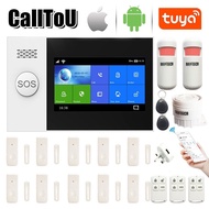 CallToU Wireless Burglar Alarm System WIFI Tuya APP UK Plug Alarm Rumah Home Security Alarm System