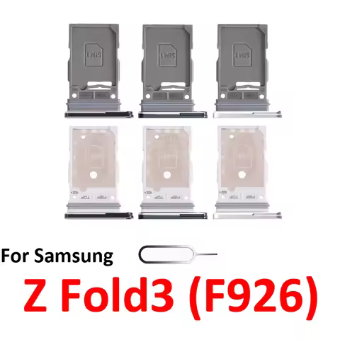 For Samsung Galaxy Z Fold 3 Fold3 F926 Phone New Housing Chip SIM Card Tray Slot Holder Pocket Parts