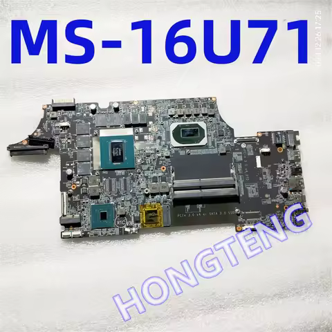 Genuine MS-16U71 FOR MSI GL65 Leopard 10SDR-221 LAPTOP MOTHERBOARD WITH I5-10400H AND GTX1660 TI TES