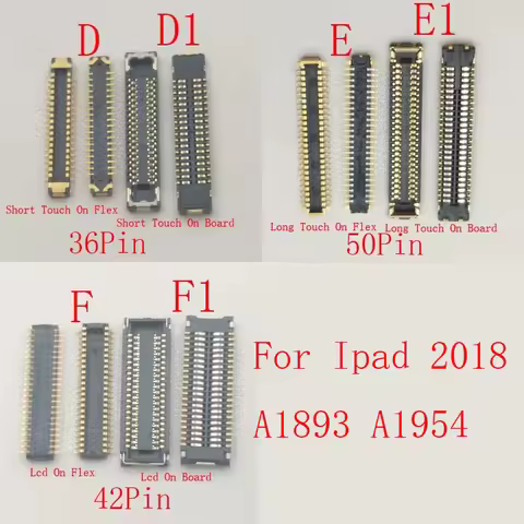 2Pcs Lcd Digitizer Touch Screen Flex FPC Connector Plug Contact Board For IPad6 Air2 Air 2 A1566 A15