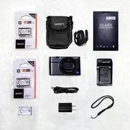 【極新】Sony RX100 M7數位相機+3顆原廠電池+專用相機包+電池座充+3顆原廠電池-RX100M7