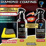 Diamond Coating 300ml Ceramic Quick Coating Spray  Car Polish  Headlamp Shine & Water proof