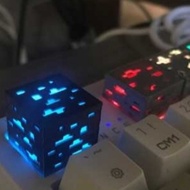 Minecraft Keycap Mechanical Keyboard Button Translucent diy Personalized Green Axis Keyboard Keycap