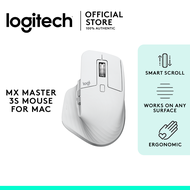 Logitech MX Master 3s 8000 DPI Advanced Wireless Mouse for Mac USB-C Bluetooth MacBook iPad - Pale G