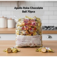 Apollo Roka Wafer Ball Coklat Kacang – 70 Biji | Halal & Stok Sedia