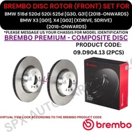 BREMBO GENUINE DISC BRAKE ROTOR (FRONT, REAR) FOR BMW 518d 520d 520i 525d  [G30, G31] / X3 [G01], X4