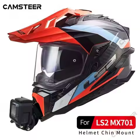for LS2 MX701 Helmet Custom Aluminium Chin Mount for GoPro Hero 12 11 10 Insta360 X4 X3 Ace Pro DJI 