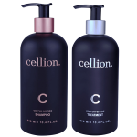 แพ็คคู่สุดคุ้ม !! Cellion Copper Peptide Shampoo 310ml + Cellion Copper Peptide Treatment 310ml แชมพูและทรีทเม้นท์สารสกัดธรรมชาติ บำรุงเส้นผมและหนังศีรษะ ลดการหลุดร่วง