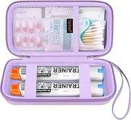 Canboc Carrying Case for EpiPen Trainer x2, Medical Supplies Case with Mesh Pocket for Auvi-Q, Anti-