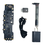 RGB Luminous Tube Clock DIY LED Fluorescent Tube Clock Art and Technology Table Decoration -Nixie Tu