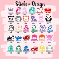 [READY STOCK] BABY SHARK NAME STICKER COCOMELON NAME STICKER UNICORN NAME STICKER STELLALOU NAME STI